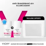 Vichy 2*Déodorant éclaircissant Anti-Transpirant 48H Peau sensible – 50 ml = Trousse OFFERTE