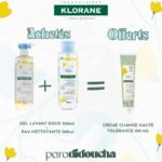 Klorane Bébé Gel Lavant Doux 500ml + Eau Nettoyante 500ml