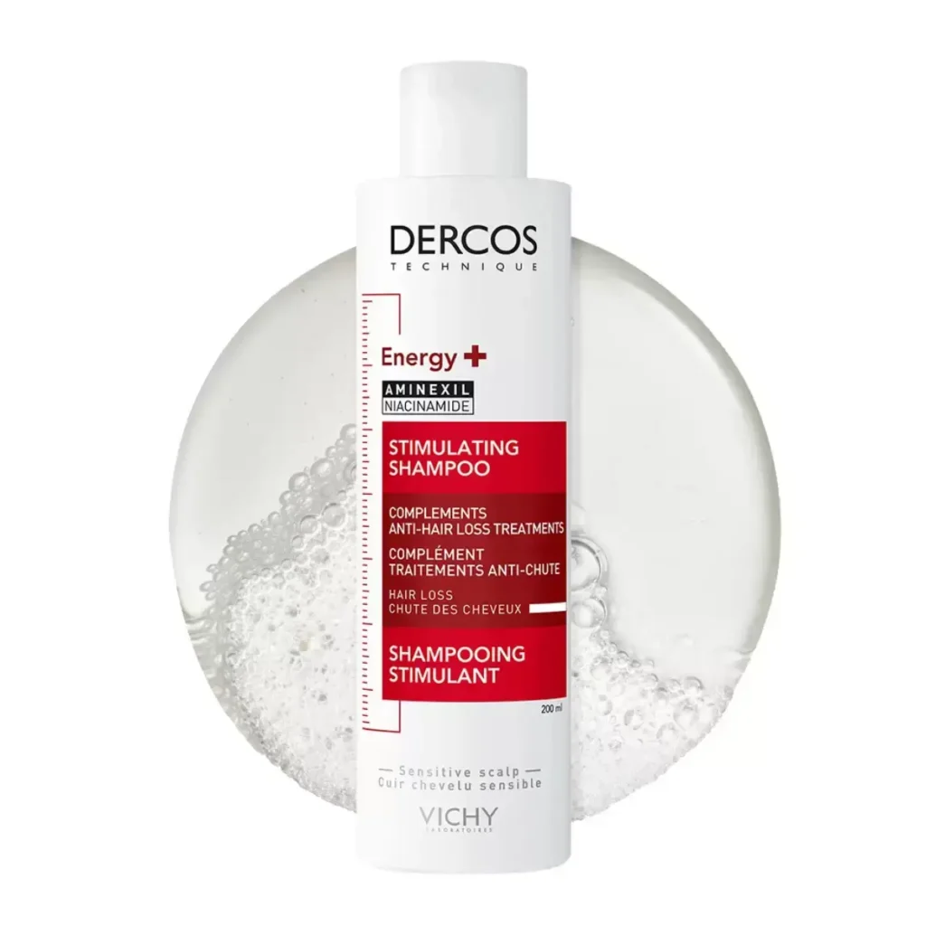 Vichy Dercos Shampooing Energisant+ Anti-chute – 200 ml = format voyage de 50 ml