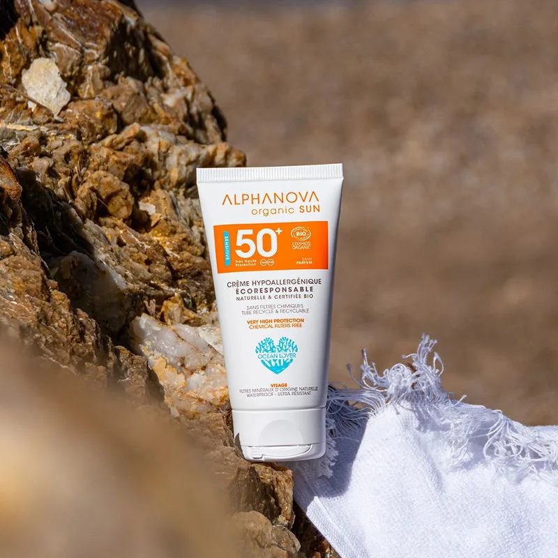 Alphanova Crème Solaire Hypoallergénique spf50+ 50g