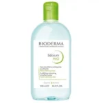 Photo du flacon de Sébium H2O Solution Micellaire Bioderma 500ml à côté du tube de SÉBIUM Gel Moussant Actif 45ml OFFERT.