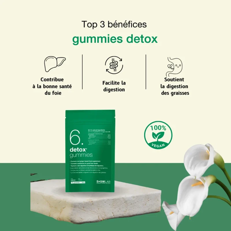 7 SSWLAB 6 DETOX GUMMIES 126G 42 GUMMIES GOUT CITRON