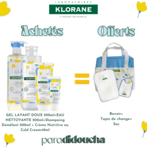 Pack Klorane Bébé Complet – Soins Doux, Naturels et Apaisants pour Peau et Cheveux Sensibles