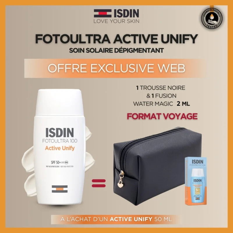 ISDIN Foto Ultra 100 Active Unify Dépigmentant Invisible SPF 50+ = Cadeaux