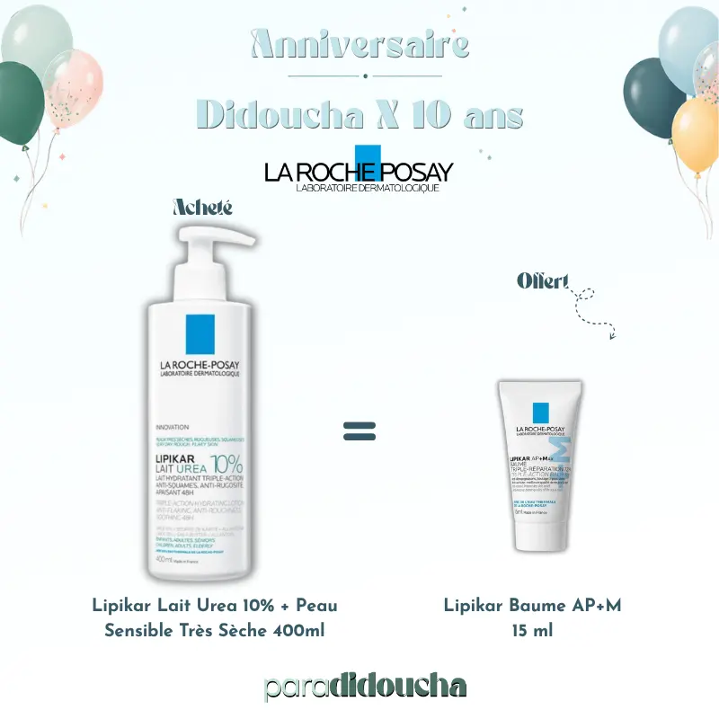 Lipikar Lait Urea 10% + Peau Sensible Très Sèche 400ml