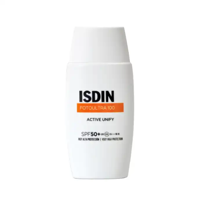isdin foto ultra 100 active unify dépigmentant invisible spf 50+ 50ml