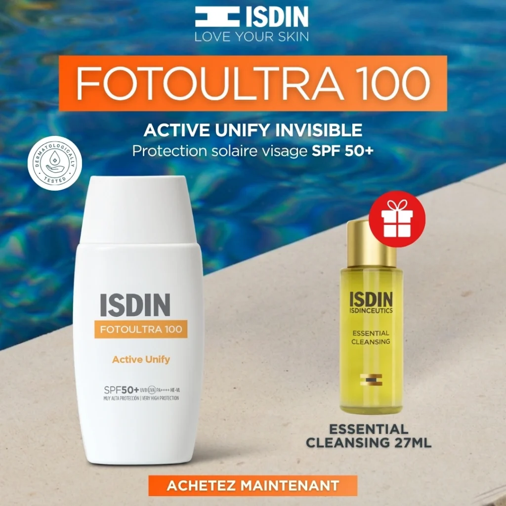 ISDIN Foto Ultra 100 Active Unify Dépigmentant Invisible SPF 50+ = Cadeaux