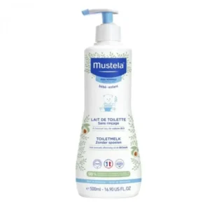 Mustela Bébé Lait de Toilette Sans Rinçage 500ml