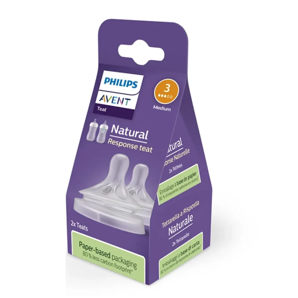 AVENT 2 Tétines Natural - 1M+ / 2T | SCY963/02