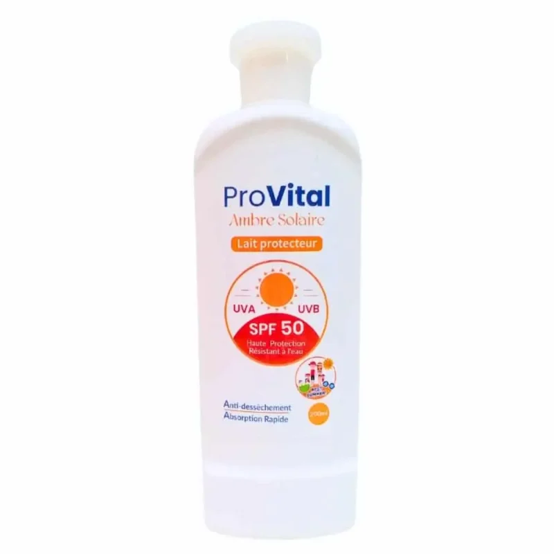 Lait ambre solaire