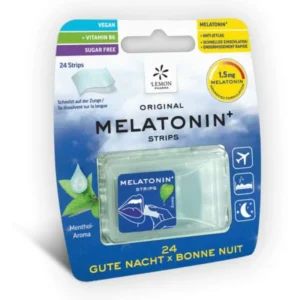 LEMON PHARMA ORIGINAL MELATONIN + 24 STRIPS BONNE NUIT EFFICACE – Image 1