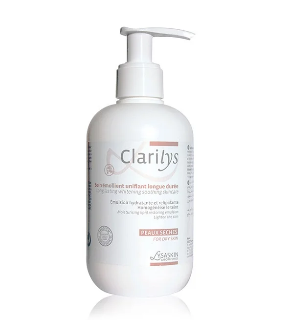 clarilys soin émollient éclaircissant lysaskin 200ml