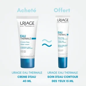 URIAGE Crème d'Eau 40ml et Soin Contour des Yeux 15ml OFFERT, CADEAU EXCLUSIF en Parapharmacie Maroc