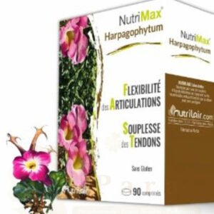Harpagophytum Nutrimax - Complément alimentaire pour la souplesse et la mobilité des articulations, 90 comprimés