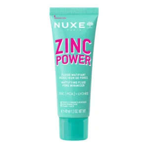 Fluide Matifiant Nuxe Zinc - Soin visage réducteur de pores pour peaux mixtes à grasses