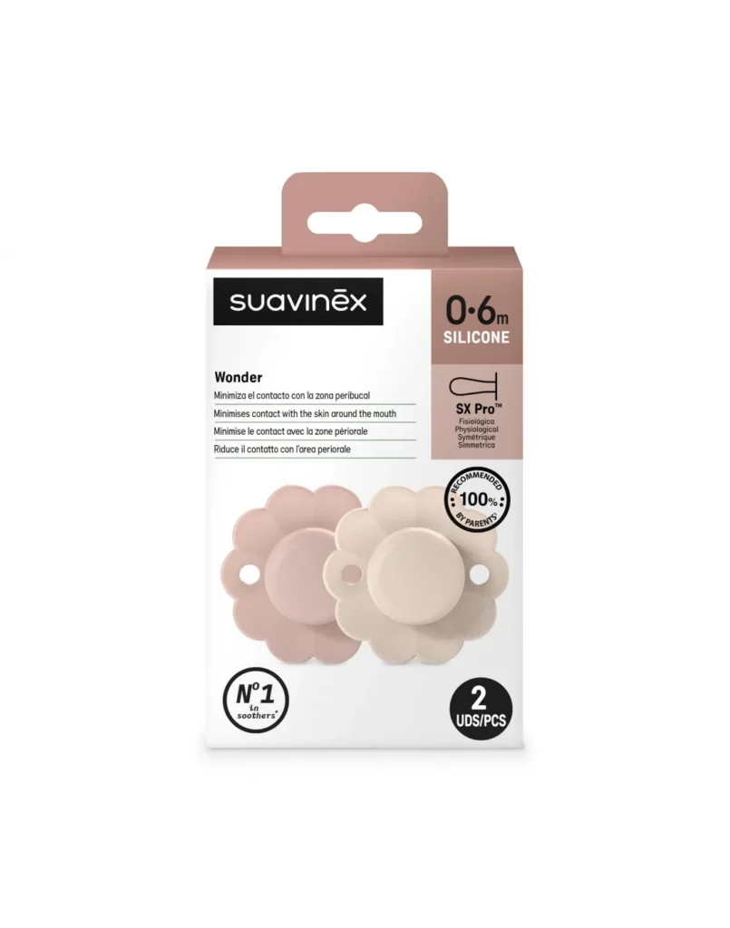 SUAVINEX Sucette 0/6 Mois Lot x2 maron paradidoucha