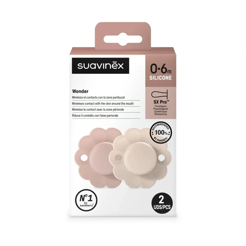 SUAVINEX Sucette 0/6 Mois Lot x2 maron paradidoucha