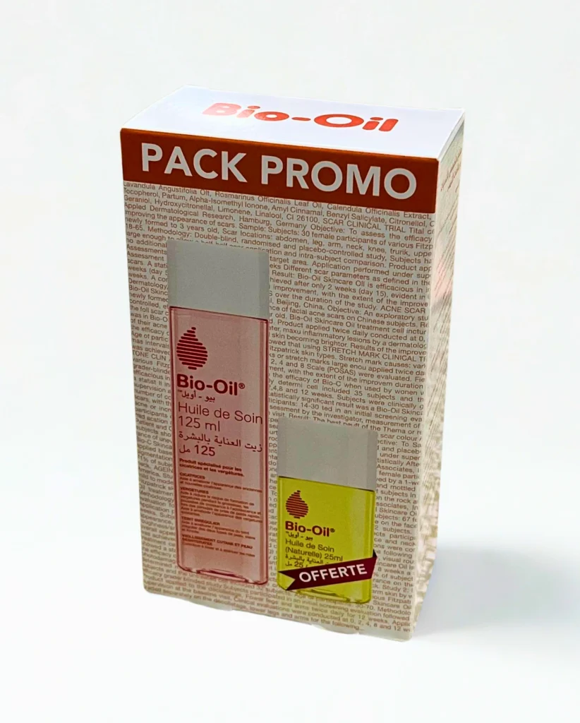 Huile de Soin Coffret Bio‑Oil 125 ml + Huile Naturelle 25 ml Offerte | Réparation et Hydratation