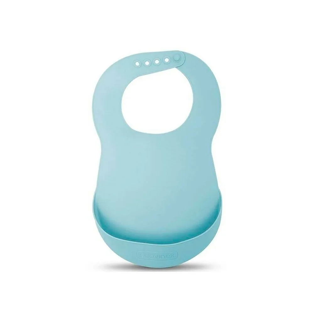 SUAVINEX Bavoir en Silicone bleu paradidoucha