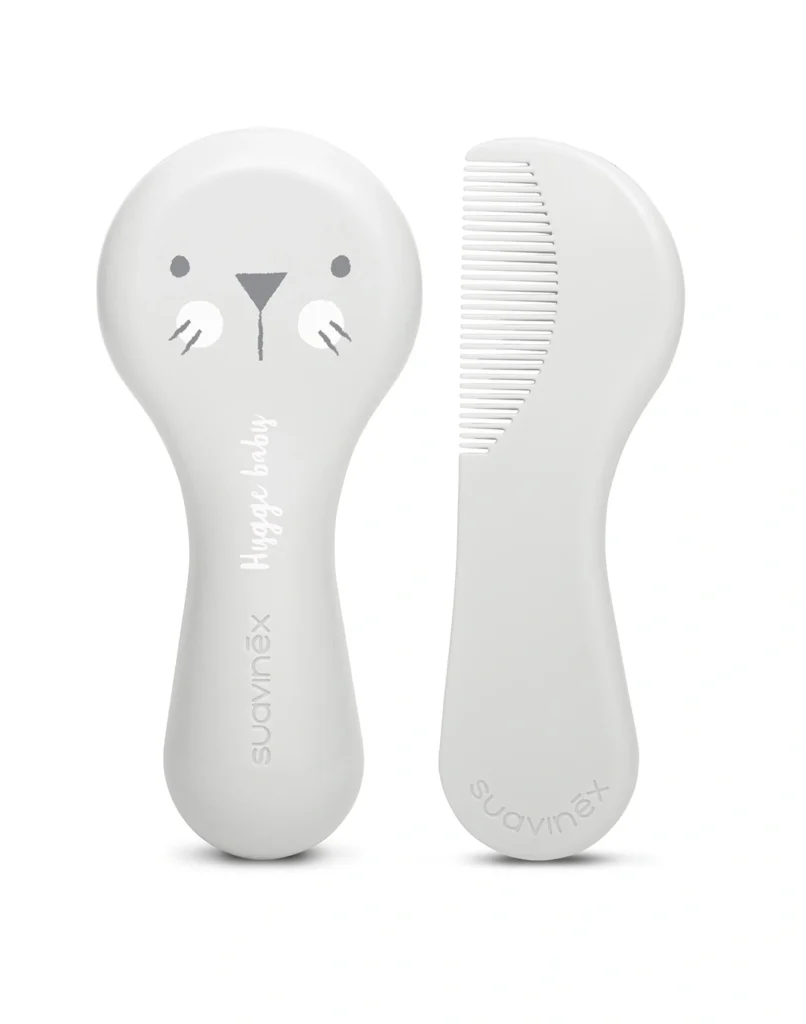 SUAVINEX Brosse et Peigne Bébé Set Essentiel Ultra-Doux Soin Cheveux-boy-paradidoucha