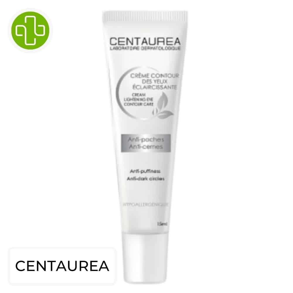 Crème Contour Yeux Centaurea 15 ml - Soin décongestionnant anti-cernes pigmentaires pour un regard lumineux