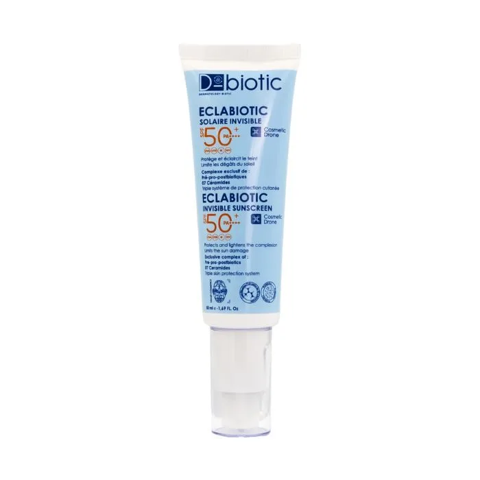 Solaire Invisible Anti-Taches D Biotic Eclabiotic SPF 50+ 50ml - Protection solaire haute performance