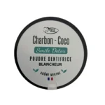 Charbon Dentaire Blancheur Denti Smile 10g - Poudre naturelle au charbon actif et coco pour des dents blanches