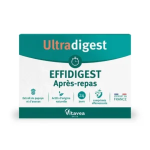 Digestion Après-Repas Vitavea Effidigest 24 comprimés effervescents aux enzymes et probiotiques