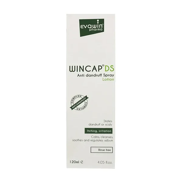 Lotion Antipelliculaire Cuir Chevelu Irrité Evawin Wincap DS 120ml - Soin apaisant sans rinçage