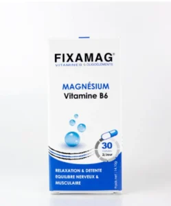 Magnésium B6 FIXAMAG 30 gélules - Complément alimentaire anti-fatigue et soutien du système nerveux