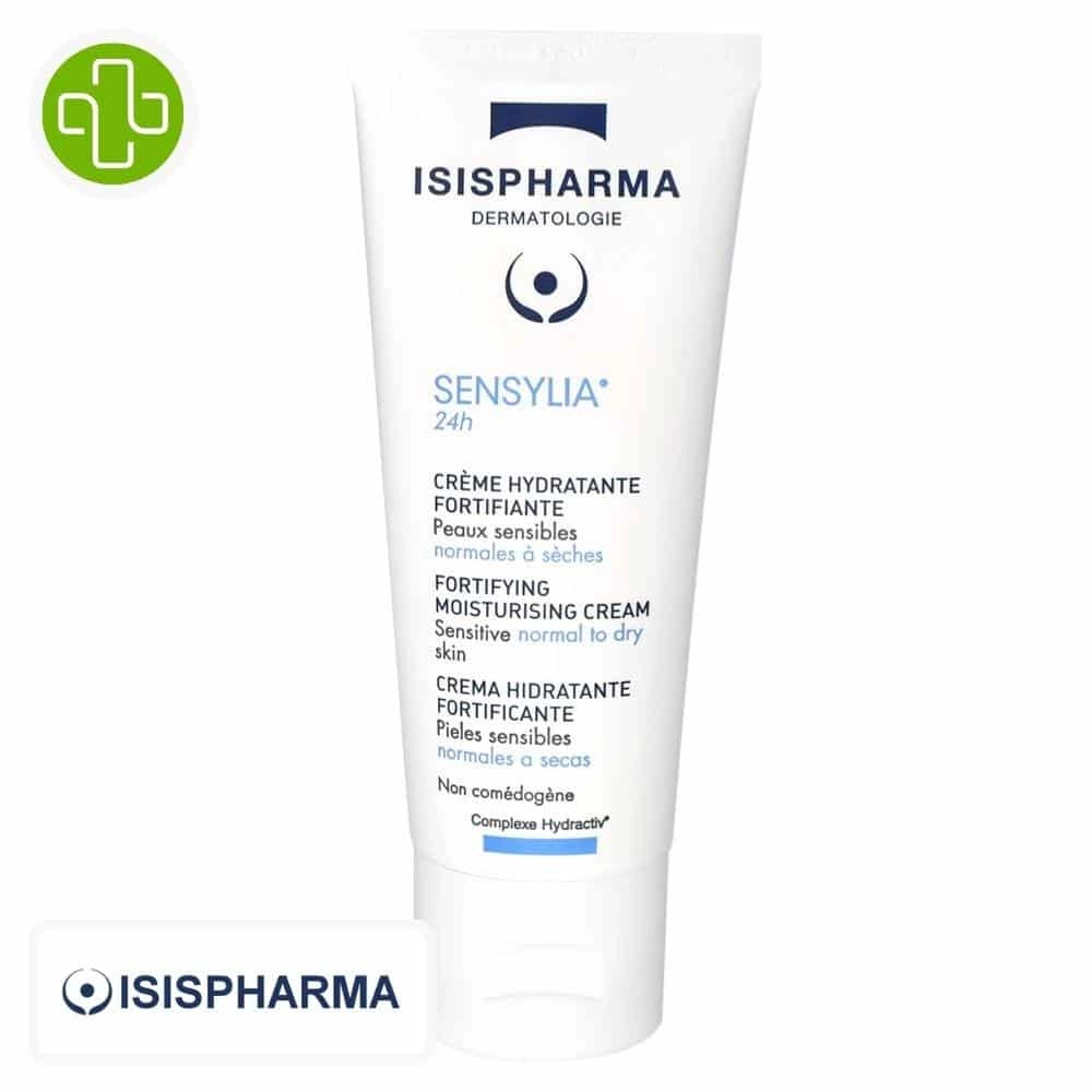Crème Sensylia Hydratante ISISPHARMA 24H - Soin visage apaisant pour peaux sensibles 40 ml