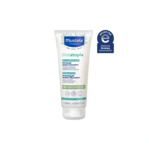 Gel Lavant Mustela Stelatopia 200 ml - Soin corps et cheveux pour peaux à tendance eczéma et anti-tiraillements