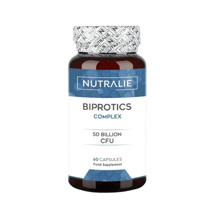 Probiotiques Nutralie 50 Milliards Biprotics Complex 60 Gélules - 10 souches gastro-résistantes et végétales
