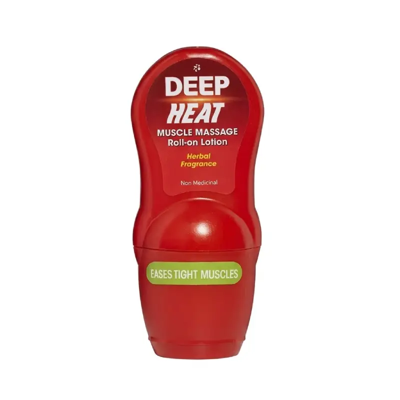Roll-On Massage Chauffant Deep Heat Muscle Massage pour soulagement des tensions musculaires