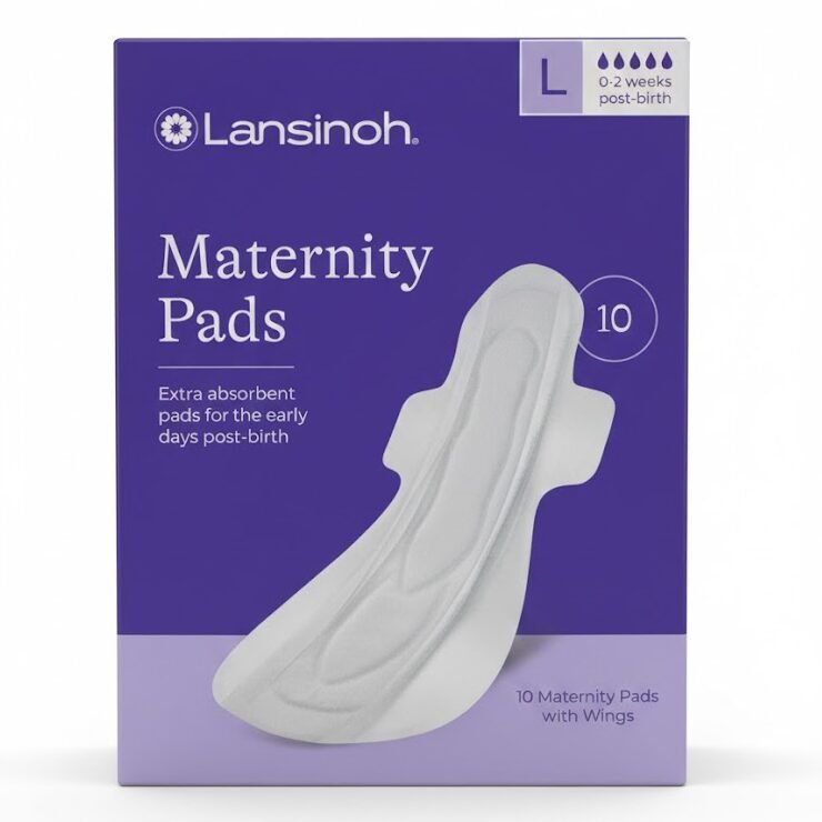 Serviettes Maternité Post-Partum Lansinoh Extra Absorbantes pour lochies après accouchement