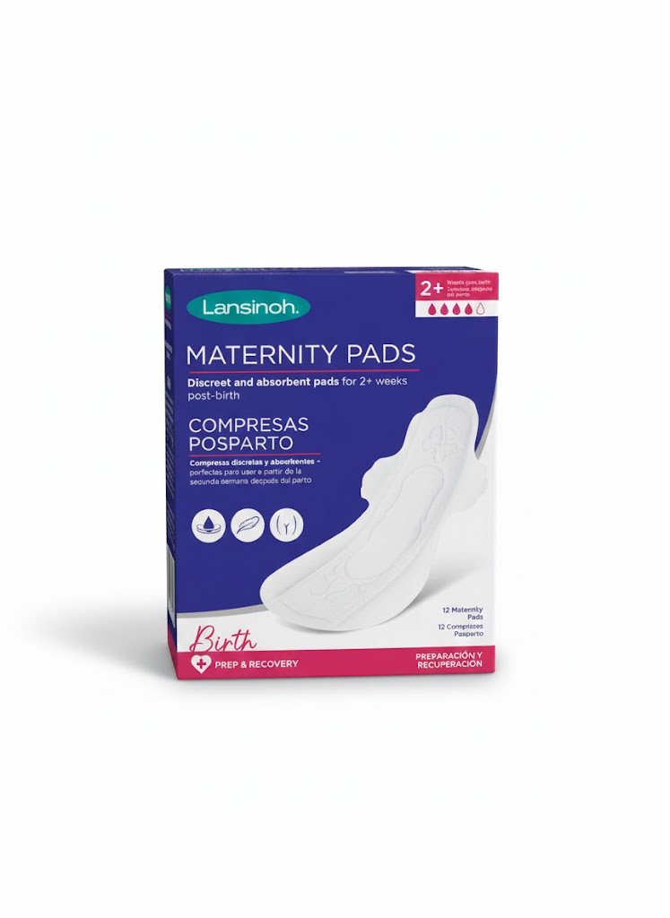 Serviettes Hygiéniques Maternité Lansinoh 12 unités - Protection extra absorbante pour saignements post-accouchement
