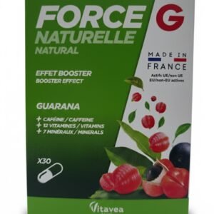 Booster Énergie Naturel Guarana Vitavea Force G 30 gélules - Fatigue physique et mentale