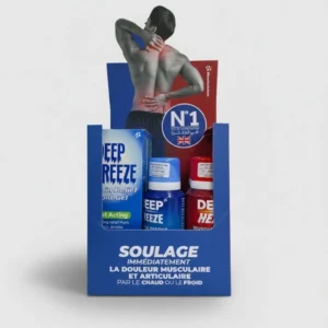 Pack Soulagement Musculaire complet de 6 produits combinant chaleur et froid intense pour les sportifs
