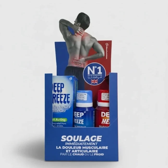 Pack Soulagement Musculaire complet de 6 produits combinant chaleur et froid intense pour les sportifs