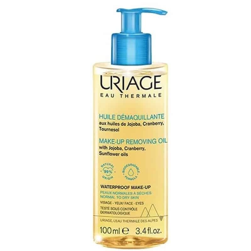 Huile Démaquillante Visage et Yeux Uriage pour éliminer le maquillage waterproof et raviver l'éclat