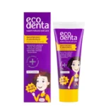 Tube de dentifrice enfants bio Ecodenta saveur framboise pour la protection des dents de lait.