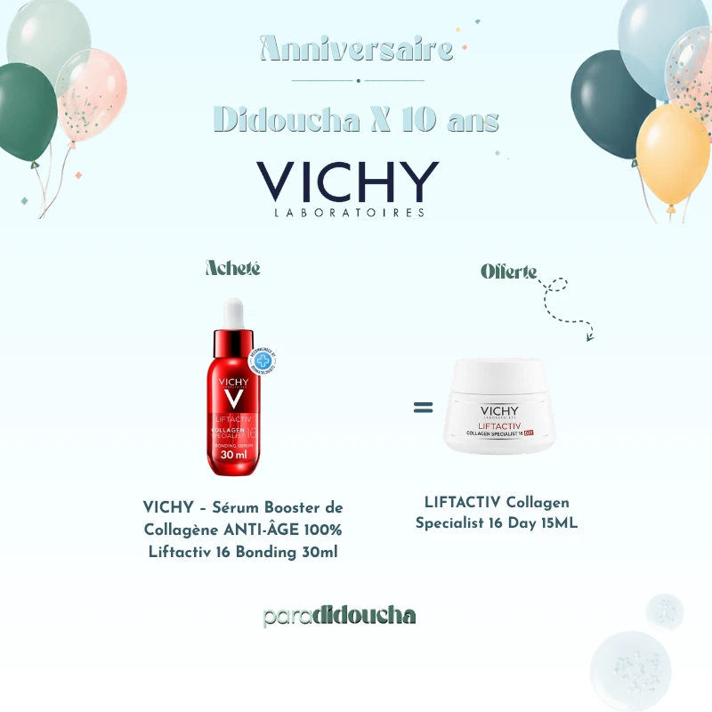 Sérum Booster de Collagène Vichy Liftactiv 16 Bonding pour une réduction des rides et +350% de collagène