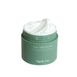 Pot de crème calmante Farmstay au Tea Tree et probiotiques pour peaux à imperfections et sensibles