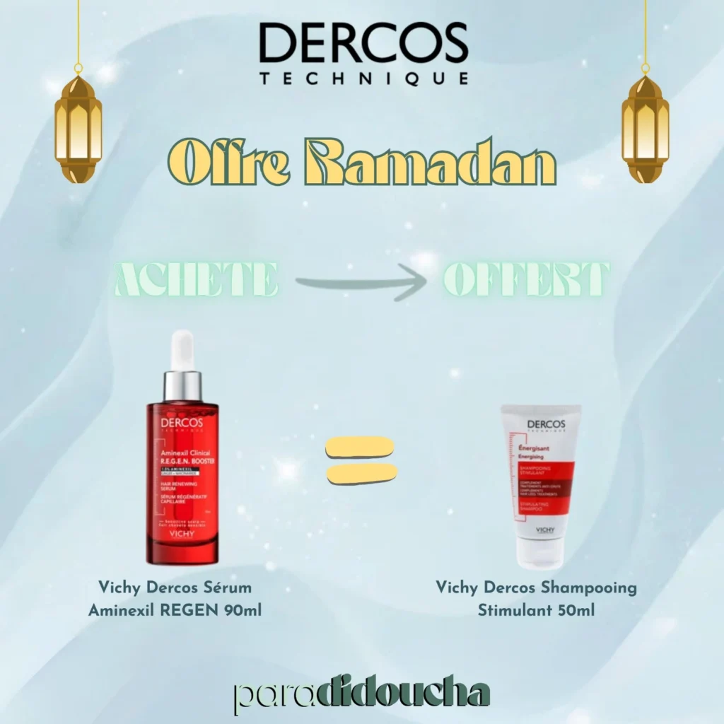 Sérum Anti-Chute Aminexil Vichy Dercos Regen Booster pour stimuler la croissance et l'ancrage