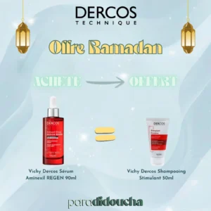 Sérum Anti-Chute Aminexil Vichy Dercos Regen Booster pour stimuler la croissance et l'ancrage