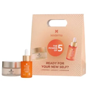 Coffret Vitamine C Sesderma C-Vit 5 contenant le sérum liposomal 30ml et la crème hydratante 50ml.