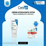 Pack Ramadan CeraVe avec la Crème Hydratante Visage 52ml et deux soins format voyage offerts.