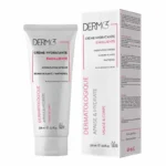 Tube de DERMOZ Crème Hydratante Émolliente 200ml pour visage et corps, peaux sèches.