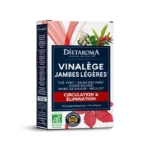 Complément alimentaire Bio Dietaroma Vinalège Jambes Légères à la vigne rouge et mélilot.