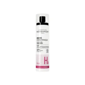 Flacon spray Novexpert Brume Hydro-Tonique A.H, soin hydratant et anti-âge à l'acide hyaluronique.